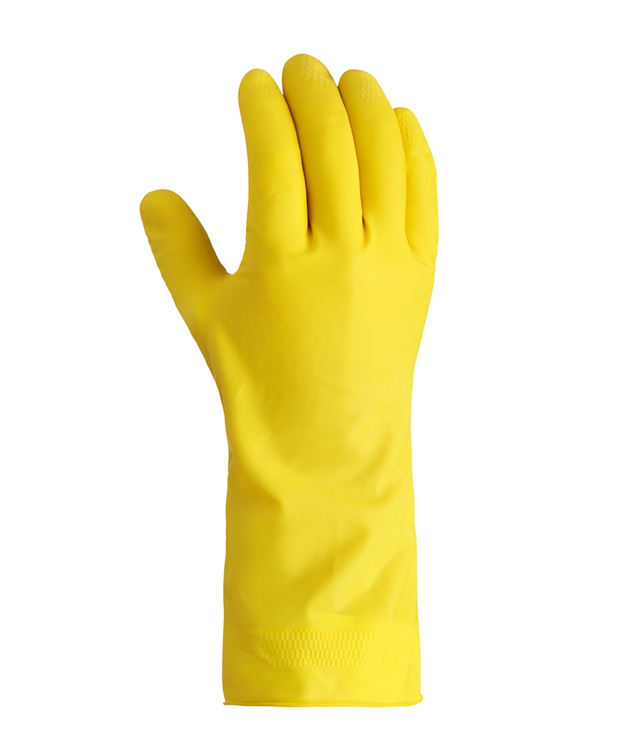 teXXor 2220 Reinigungshandschuhe Gelbe Haushaltshandschuhe aus Naturlatex 
