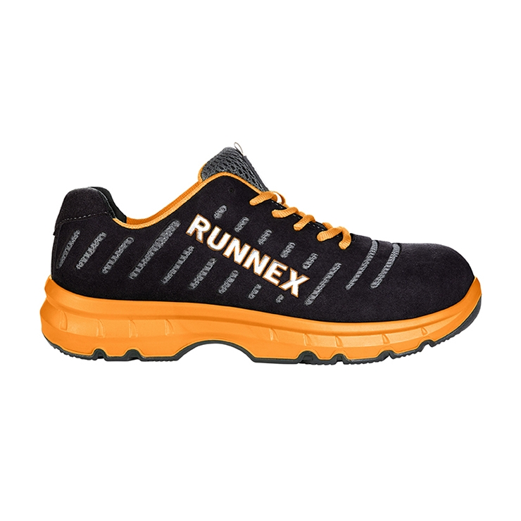 RUNNEX® S1P ESD-Sicherheitshalbschuhe FlexStar schwarz/orange/grau